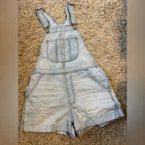 American Eagle Outfitters Light Blue Jean Tomgirl Shortall